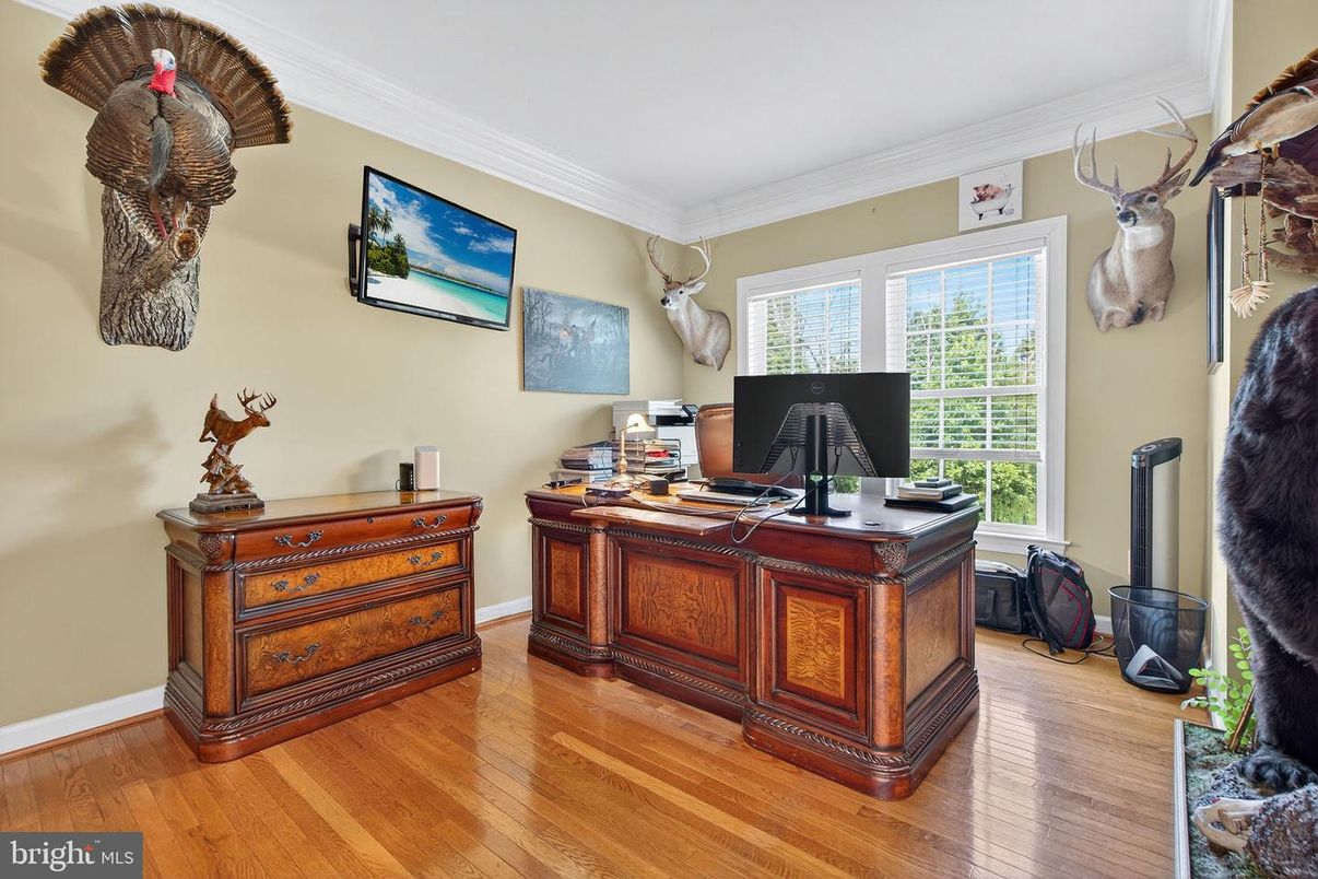 Home Office, Interior, Wood Texture Flooring
