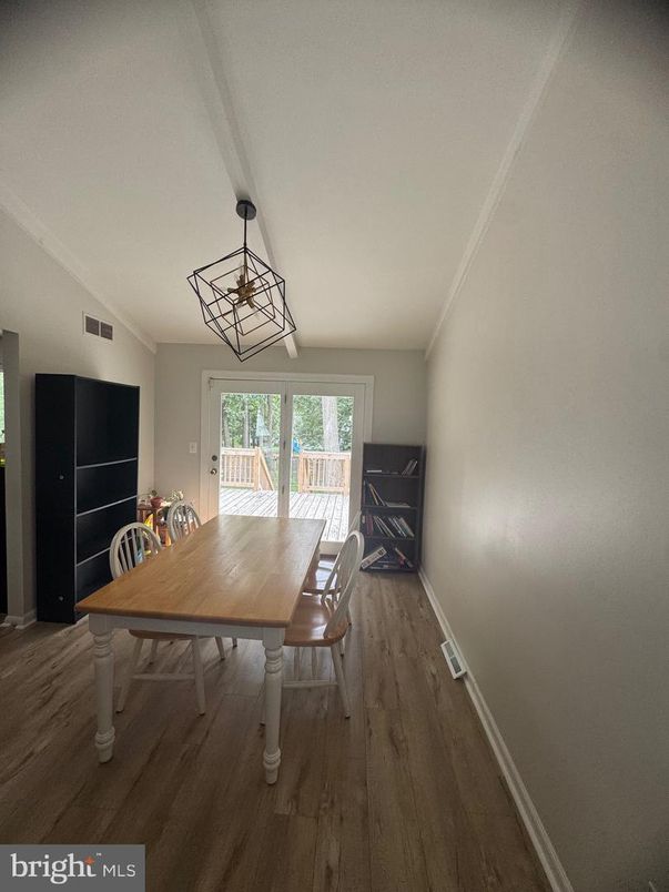 Dining room, Interior, Wood Texture Flooring