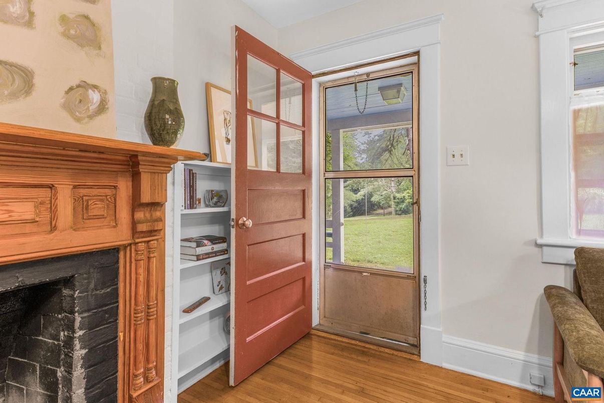 Fireplace, Interior, Wood Texture Flooring
