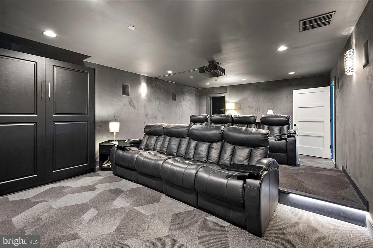 Home Theatre Room, Interior, Recessed Lighting, Theatre Room