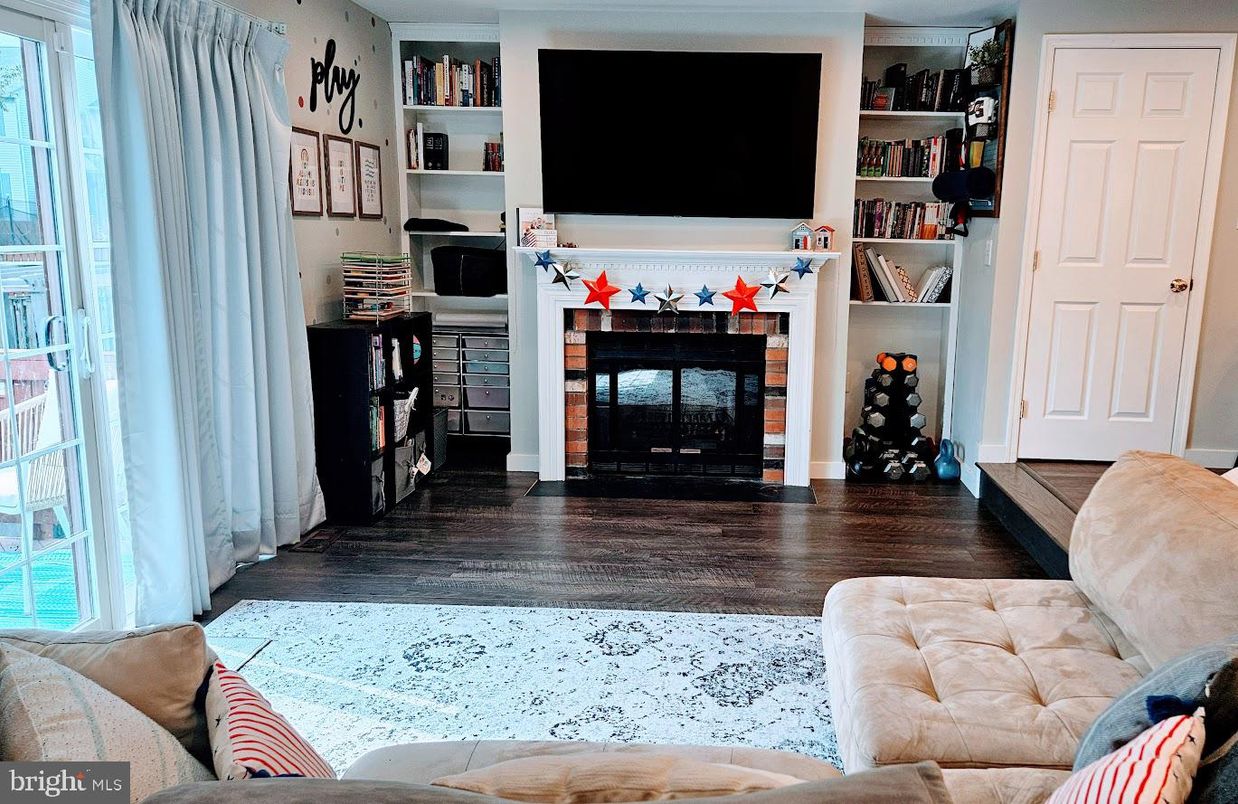 Fireplace, Interior, Living room, Wood Texture Flooring