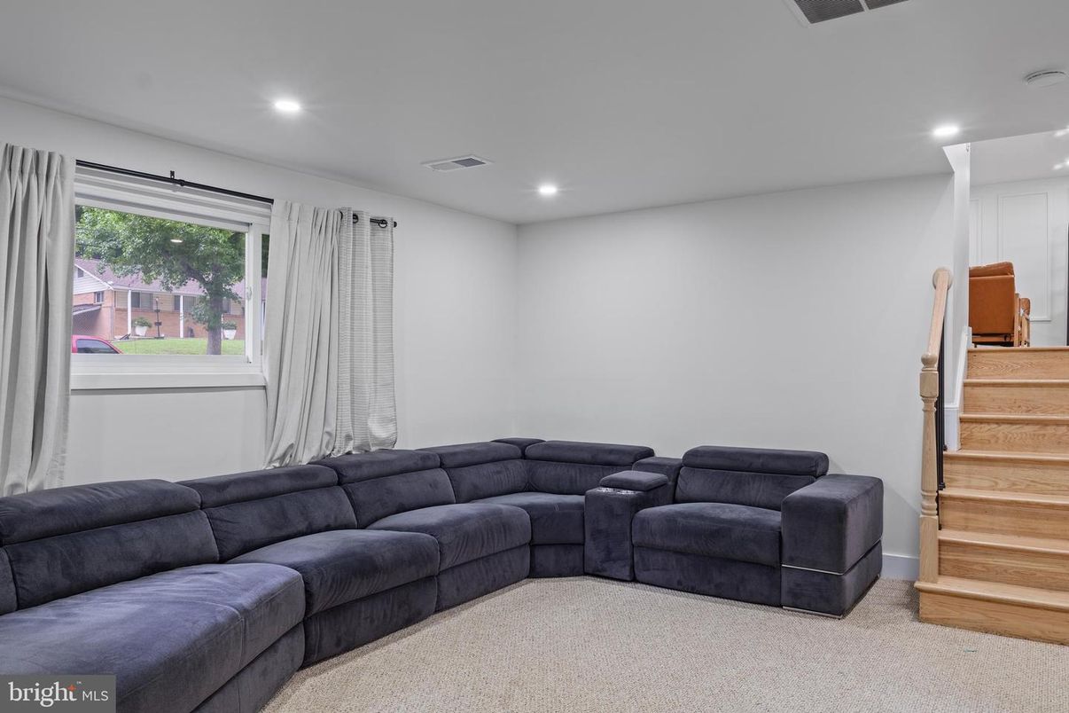 Interior, Living room, Recessed Lighting