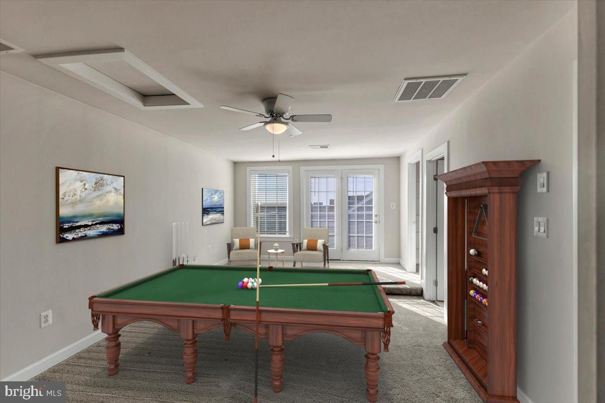 Billiard Table, Game Room, Interior