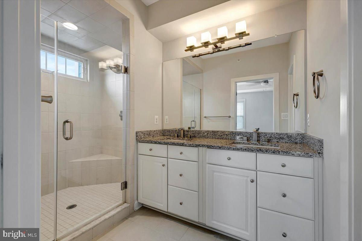 Bathroom, Dual Sink Vanities, Glass Shower, Interior