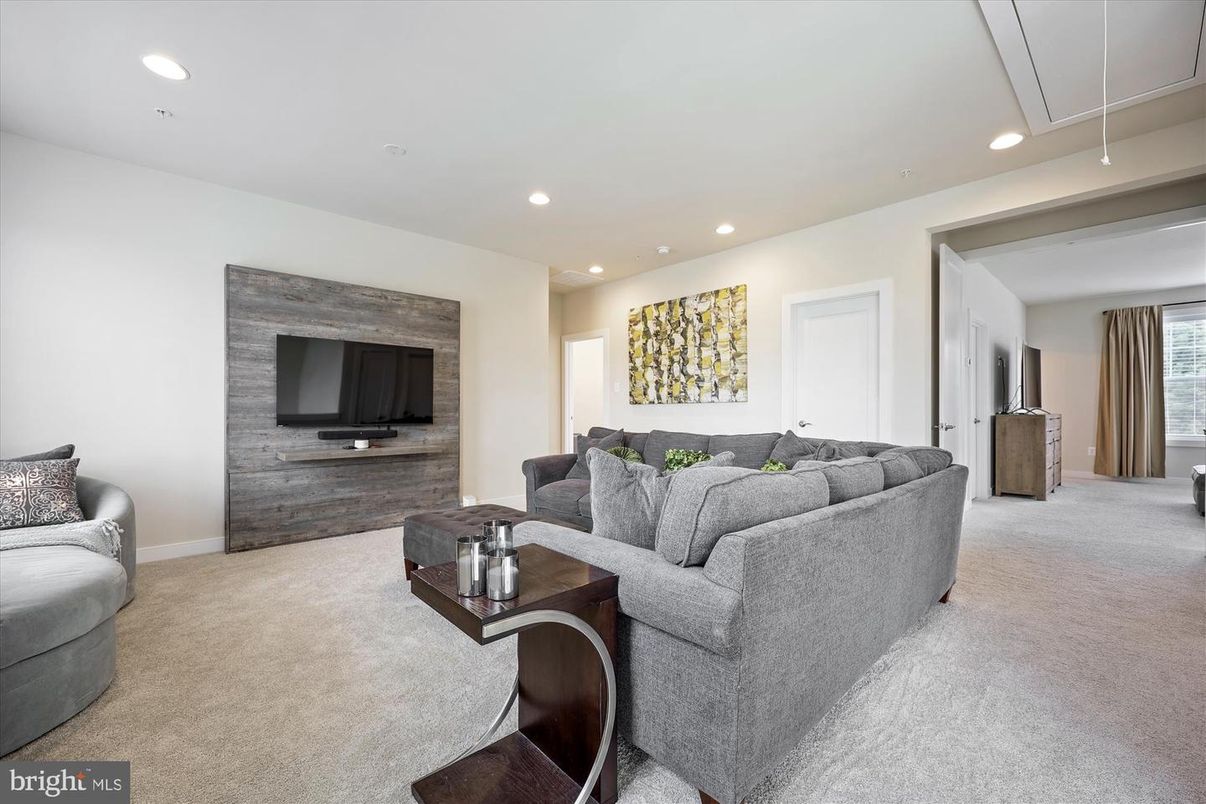 Interior, Living room, Recessed Lighting