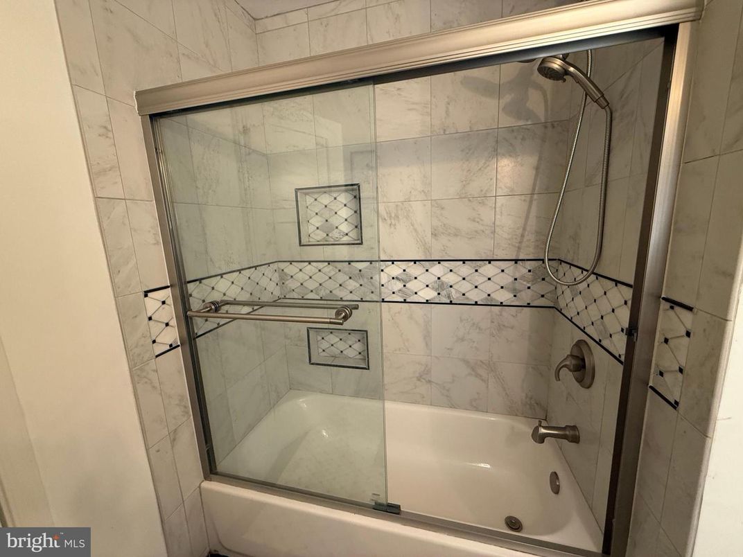 Bathroom, Glass Shower, Interior, Marble Walls