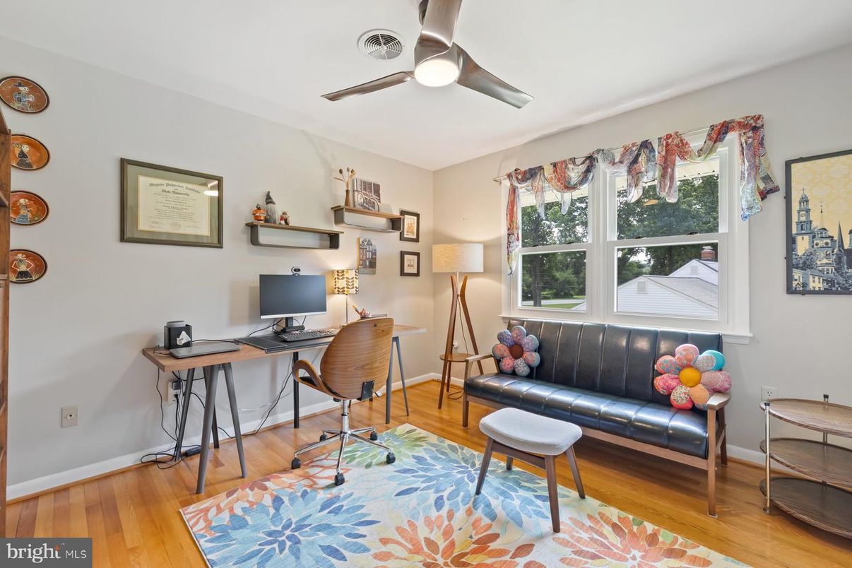Home Office, Interior, Wood Texture Flooring