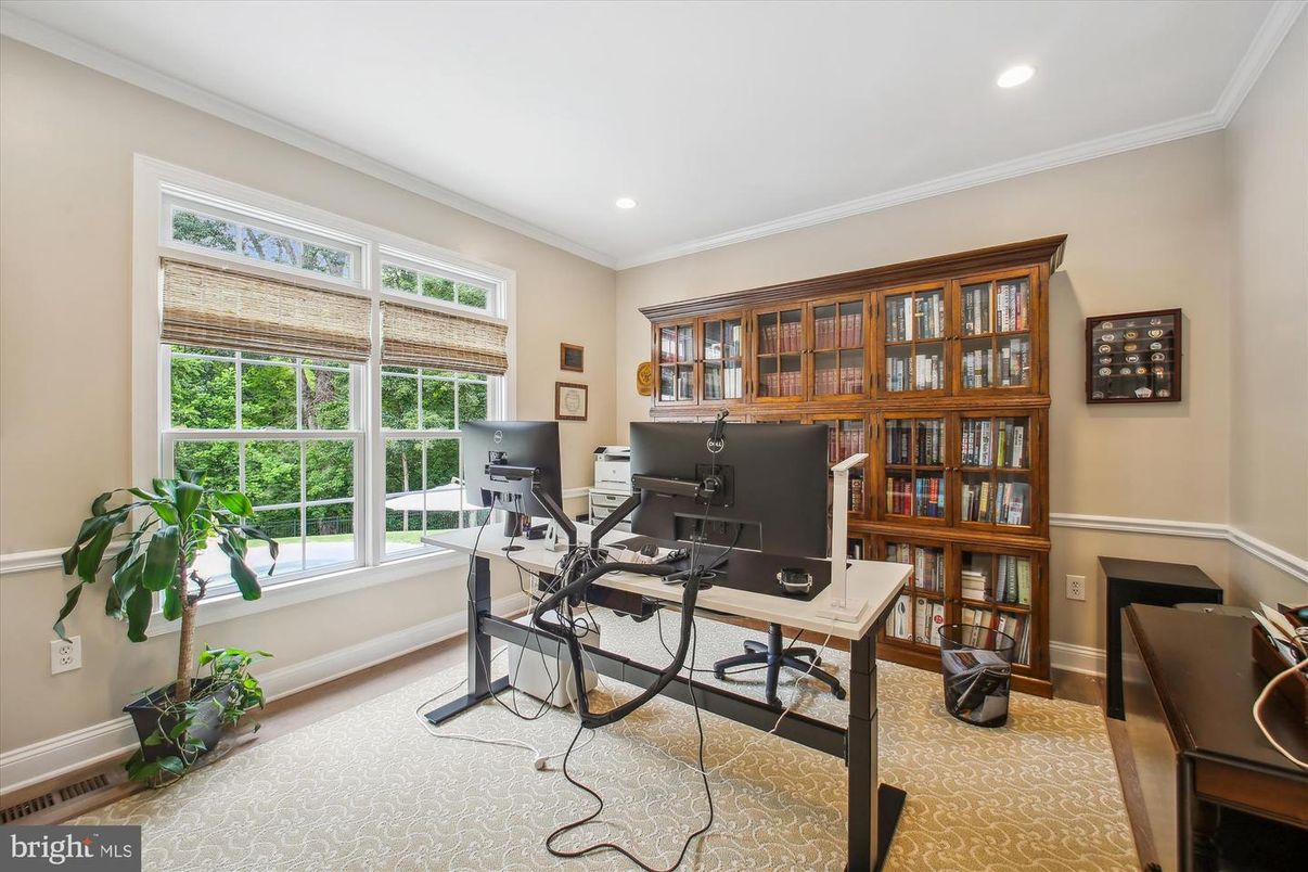 Home Office, Interior, Recessed Lighting