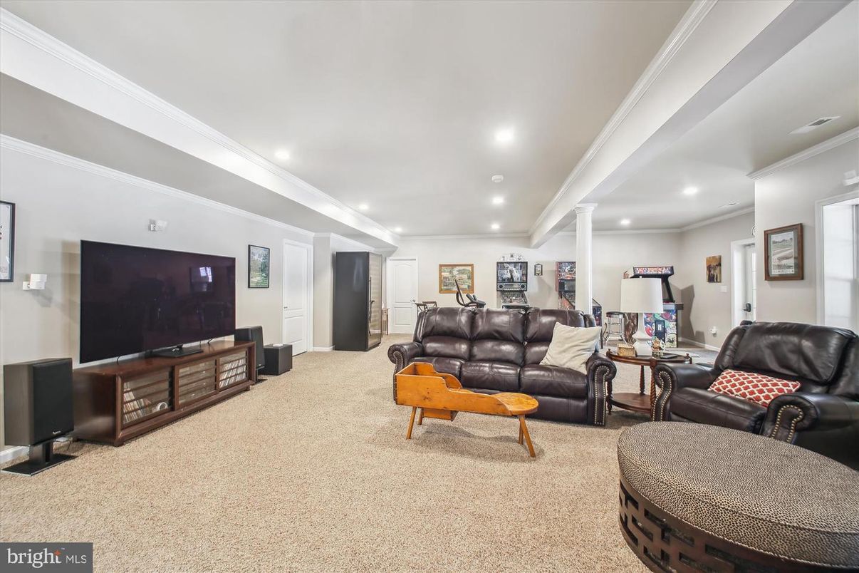 Interior, Living room, Recessed Lighting