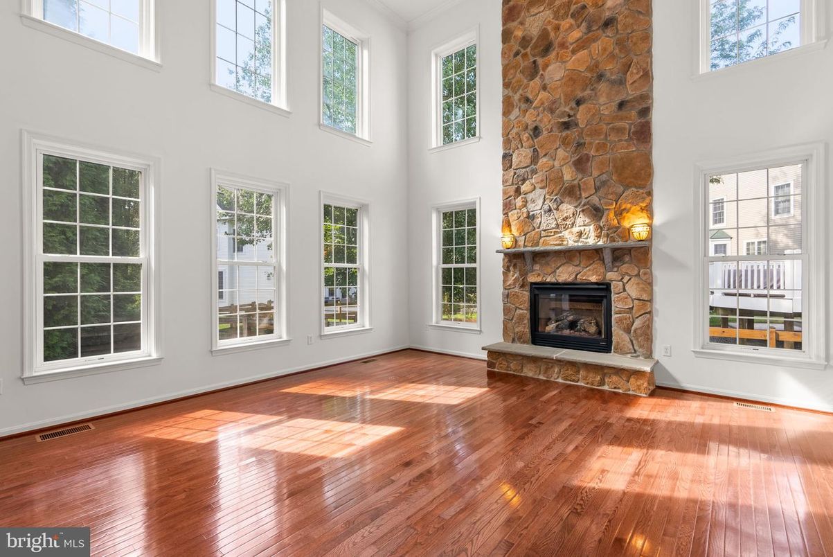 Fireplace, Interior, Stone Walls, Wood Texture Flooring