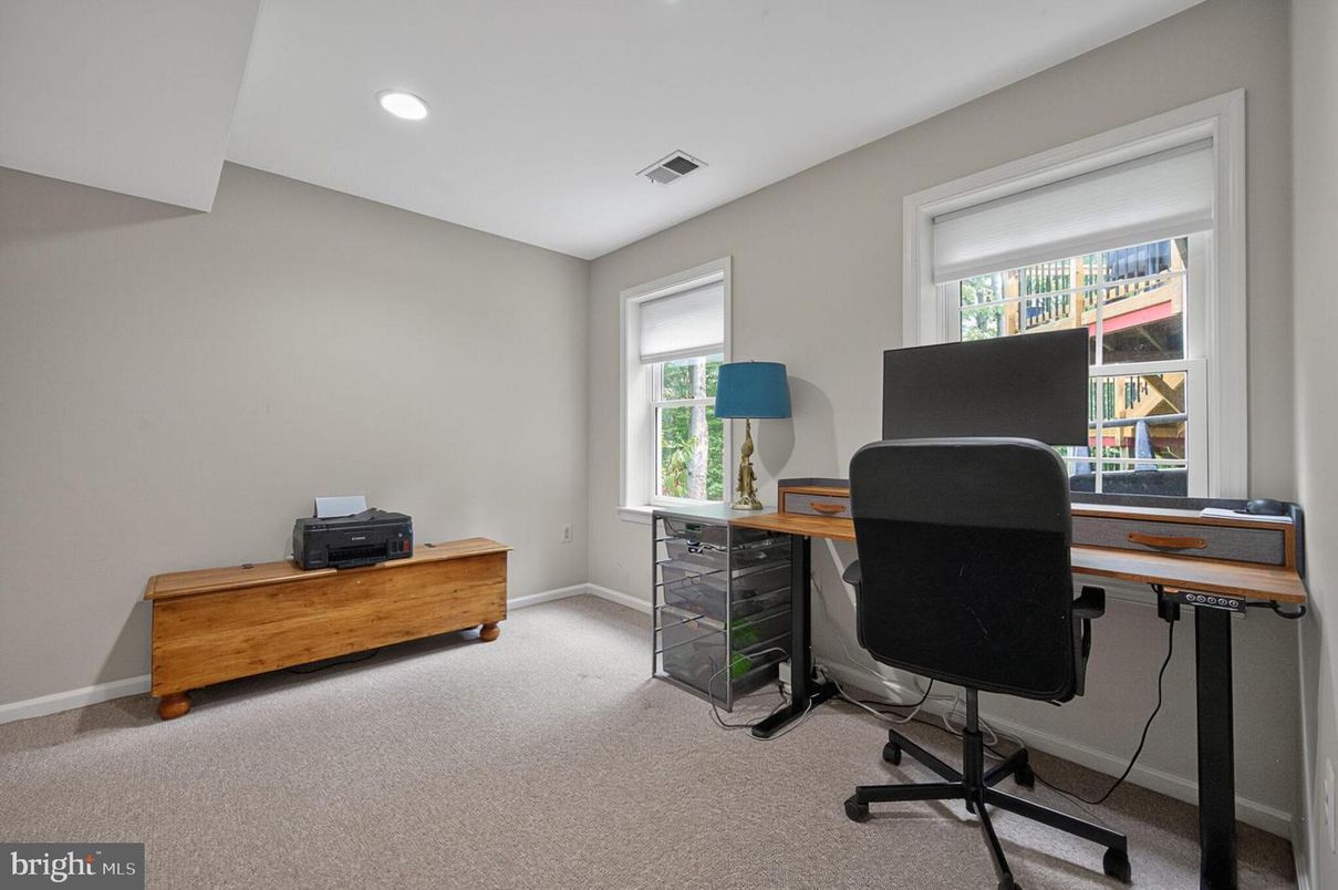 Home Office, Interior, Recessed Lighting