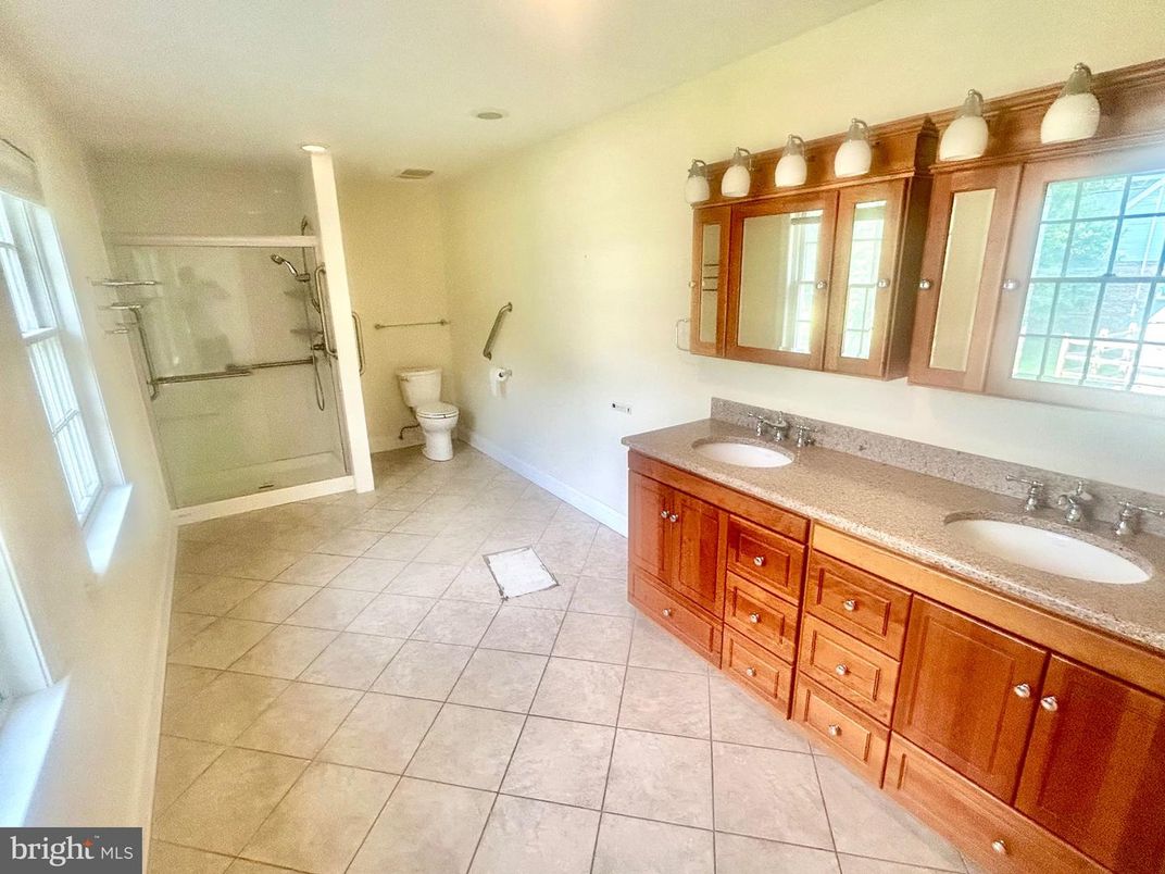 Bathroom, Dual Sink Vanities, Glass Shower, Interior
