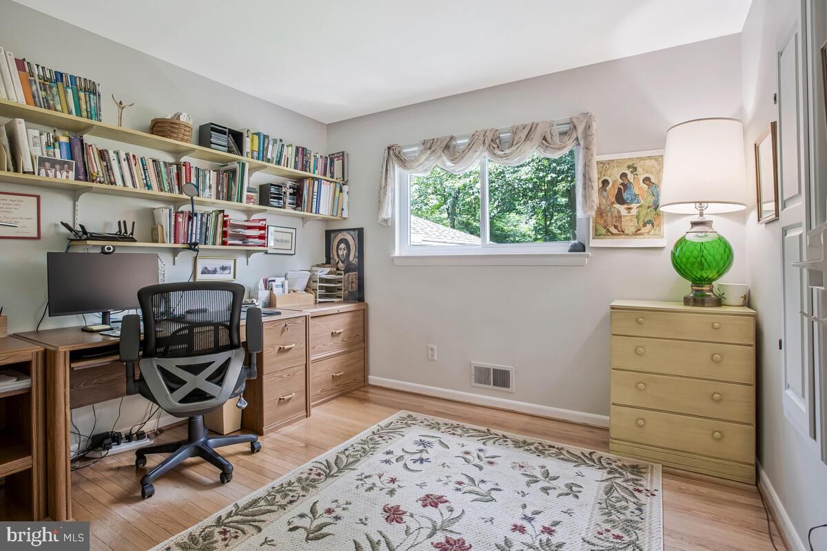 Home Office, Interior, Wood Texture Flooring