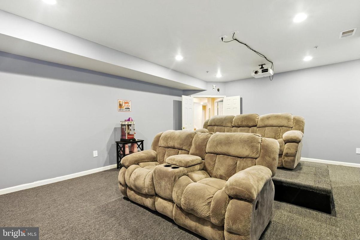 Home Theatre Room, Interior, Recessed Lighting, Theatre Room
