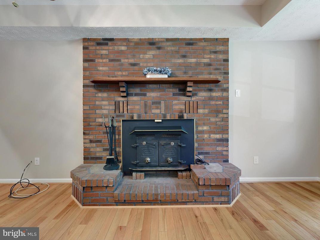 Fireplace, Interior, Stone Walls, Wood Texture Flooring