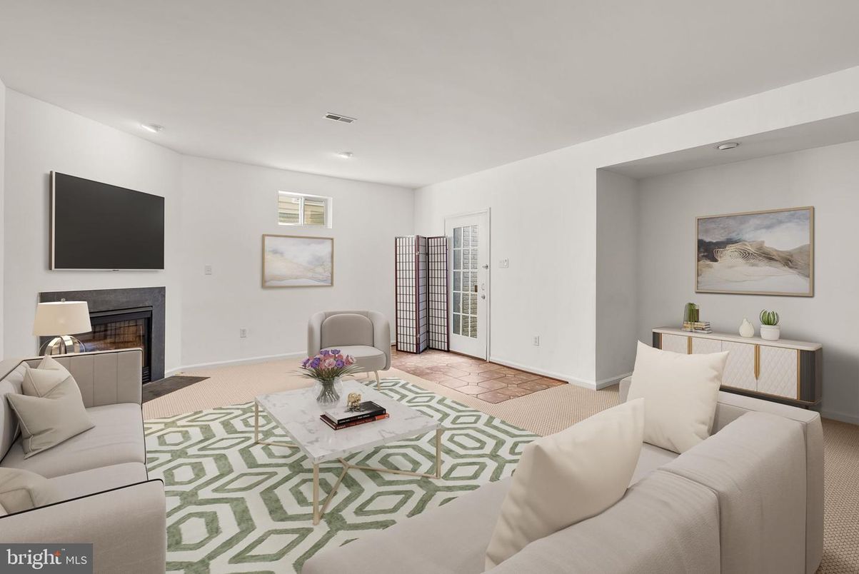 Fireplace, Interior, Living room, Recessed Lighting