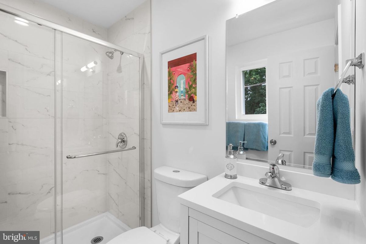 Bathroom, Glass Shower, Interior, Marble Walls