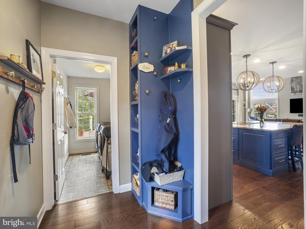 Chandelier, Interior, Kitchen, Pendant Lights, Recessed Lighting, Wood Texture Flooring