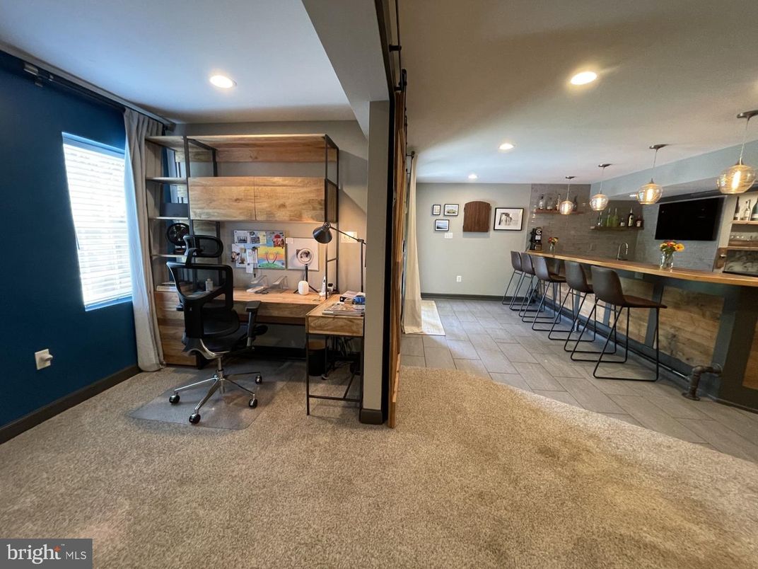 Home Office, Interior, Pendant Lights, Recessed Lighting
