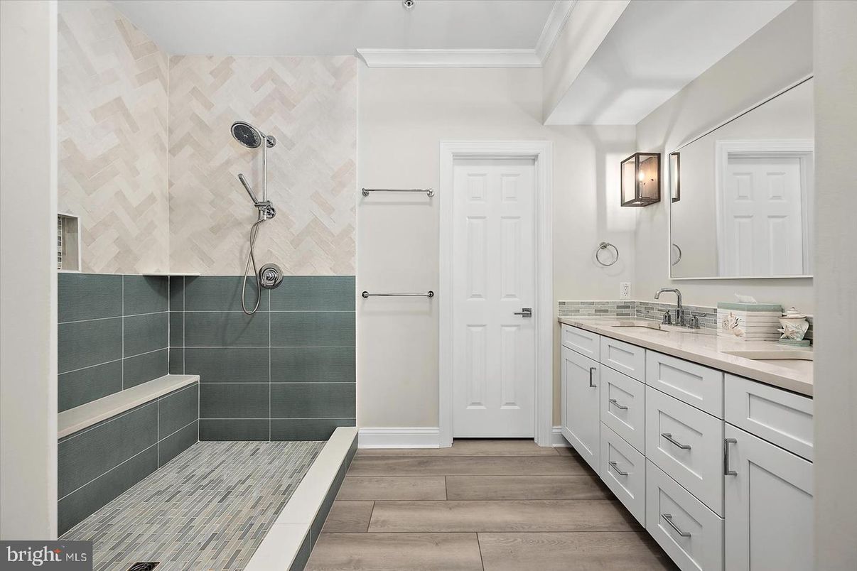 Bathroom, Interior, Wood Texture Flooring