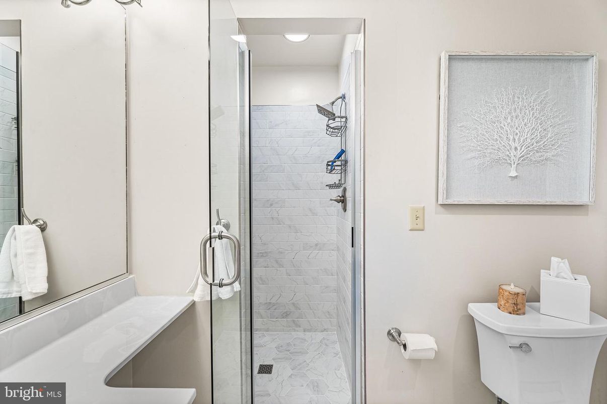 Bathroom, Glass Shower, Interior, Marble