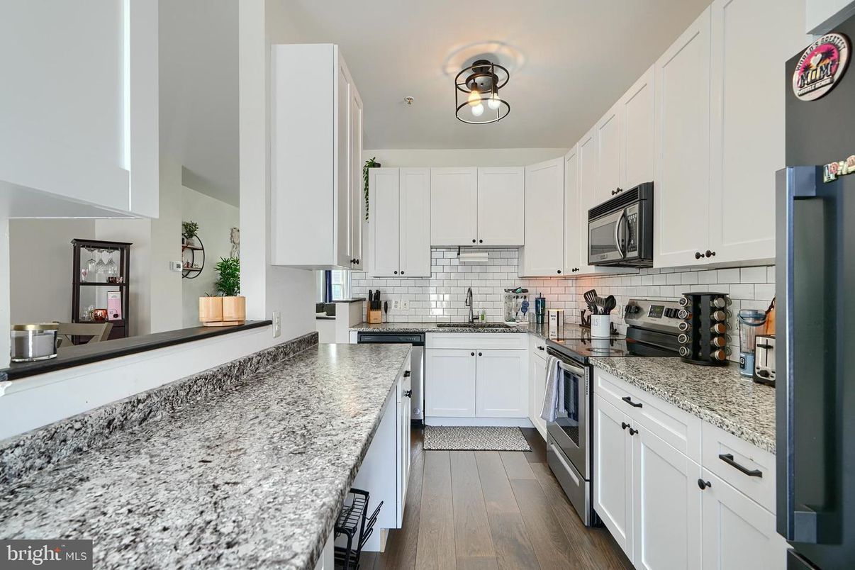 Interior, Kitchen, Wood Texture Flooring
