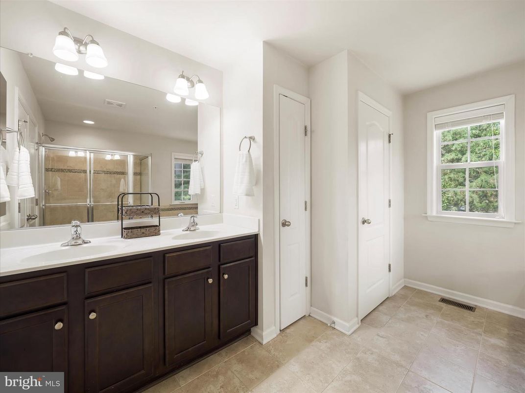 Bathroom, Dual Sink Vanities, Glass Shower, Interior