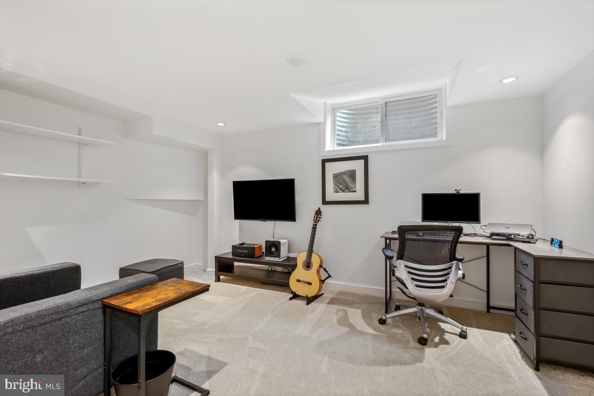 Home Office, Interior, Recessed Lighting