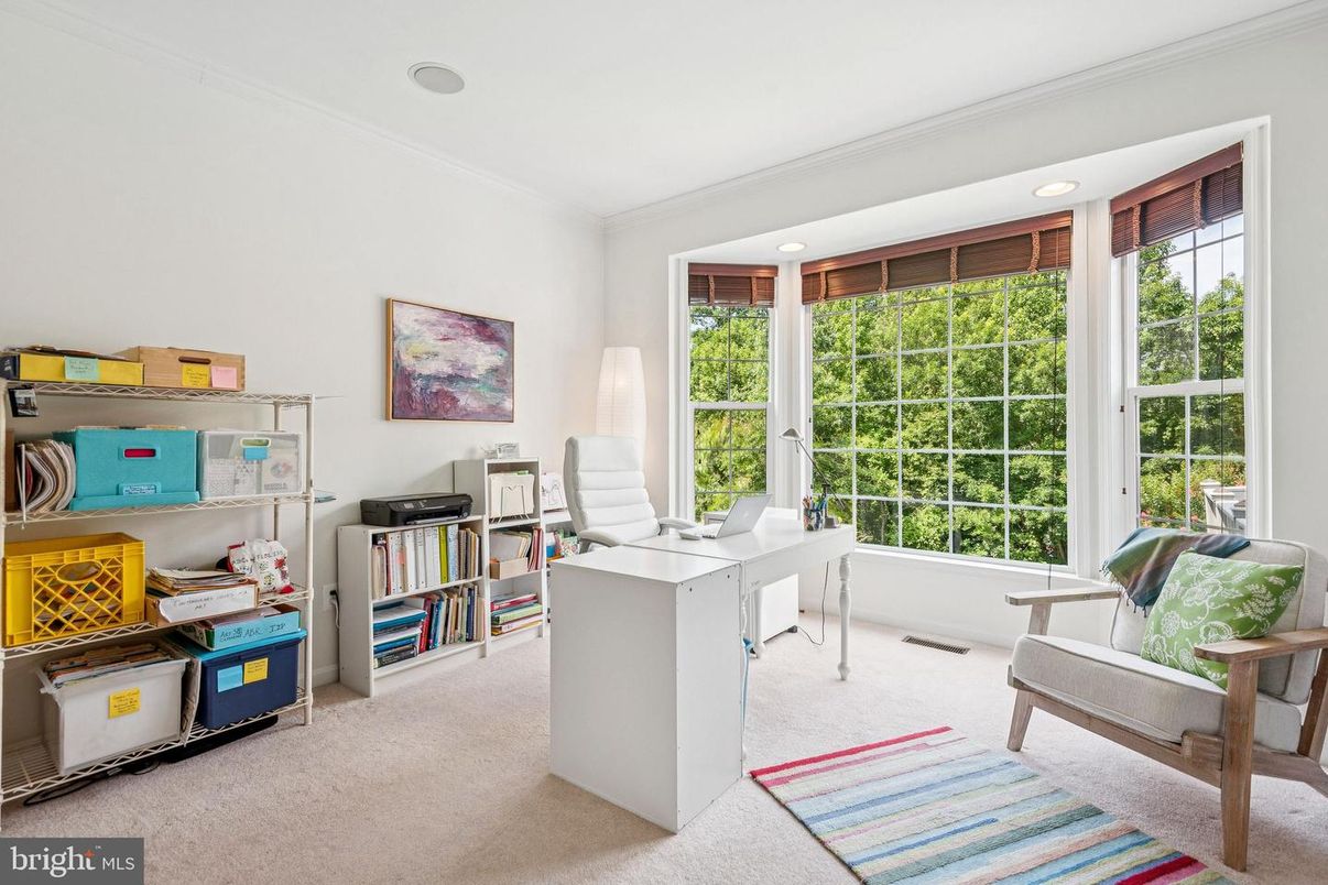 Home Office, Interior, Recessed Lighting