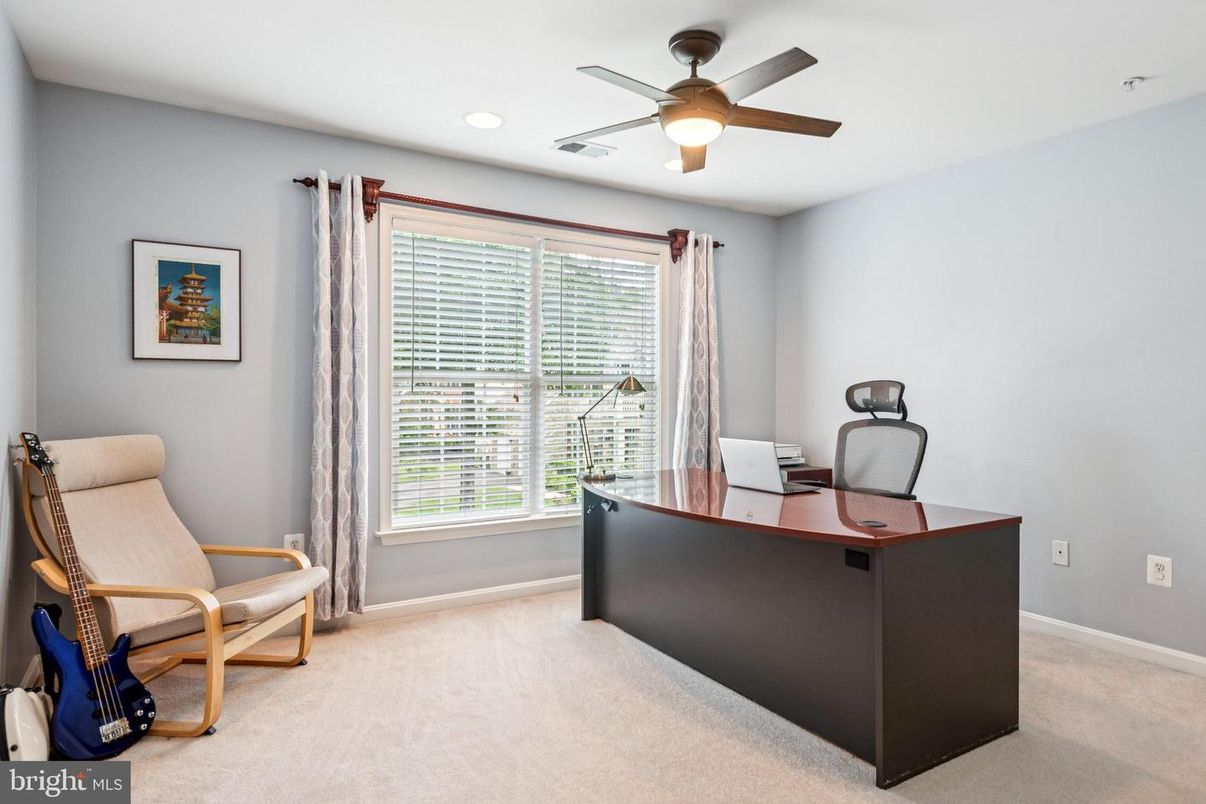 Home Office, Interior, Recessed Lighting