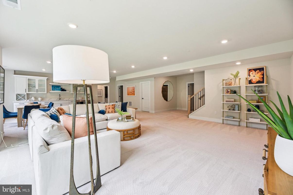 Interior, Living room, Recessed Lighting