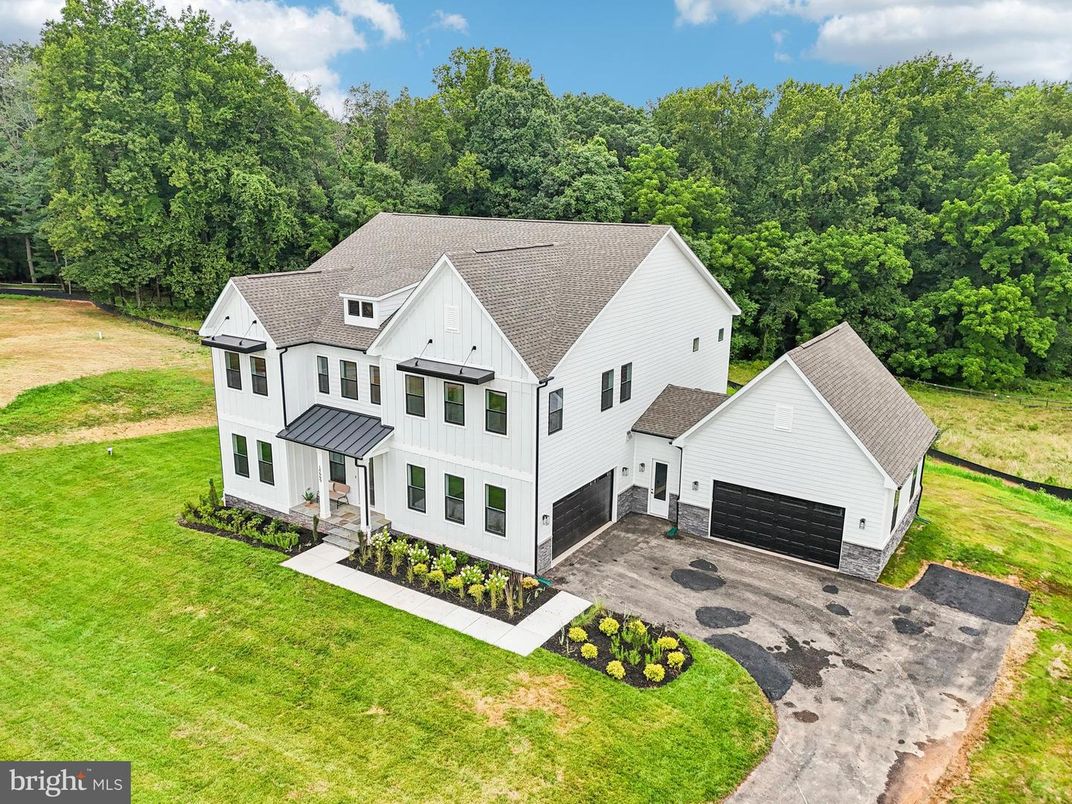 Attached, Backyard, Detached Garage, Exterior, Facade, Farmhouse