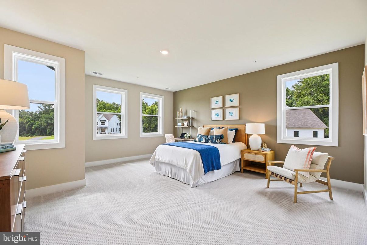 Bedroom, Interior, Recessed Lighting