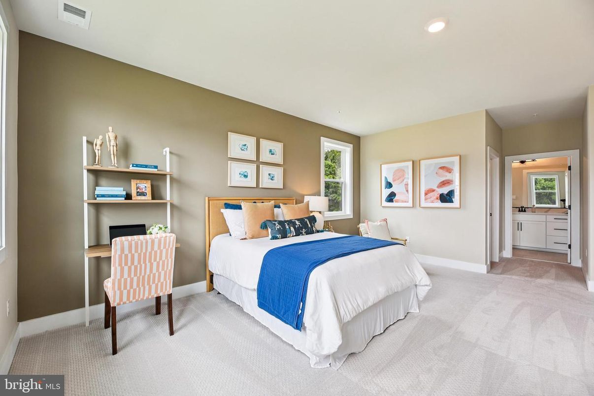 Bedroom, Interior, Recessed Lighting
