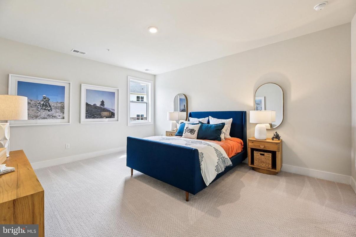 Bedroom, Interior, Recessed Lighting