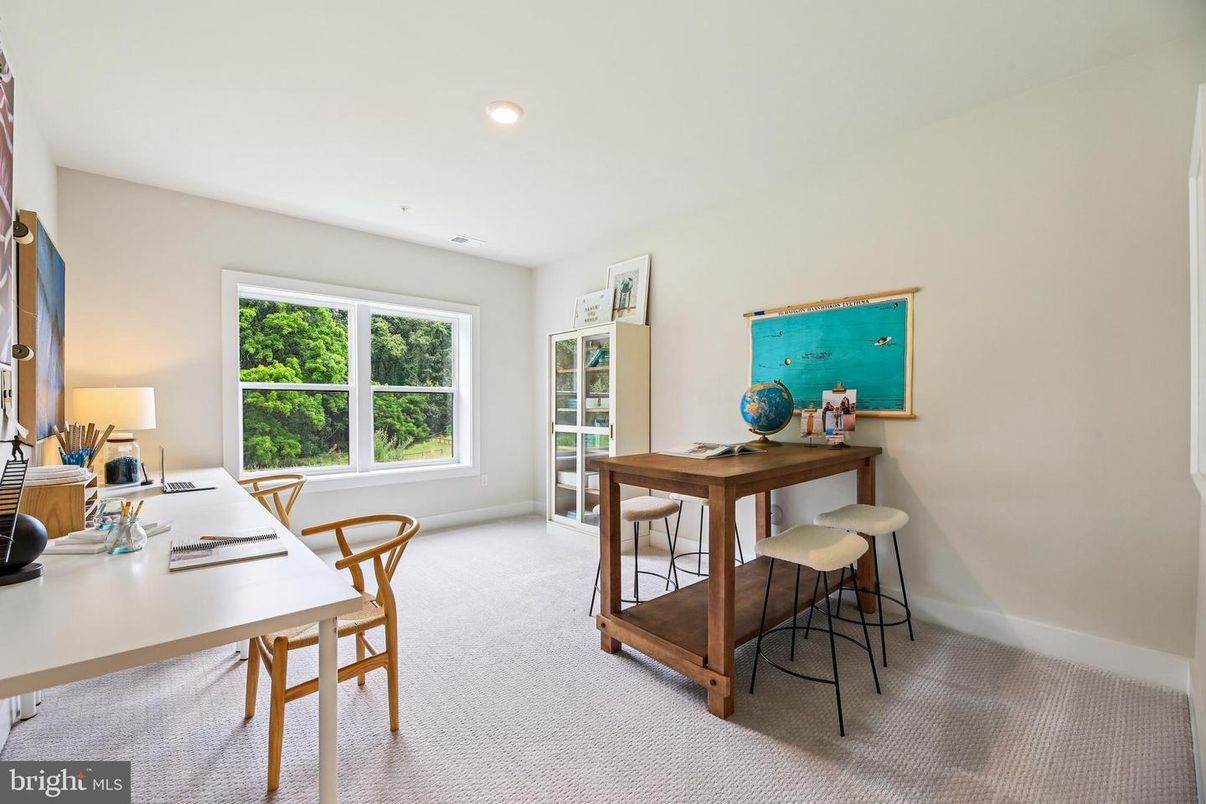 Home Office, Interior, Recessed Lighting