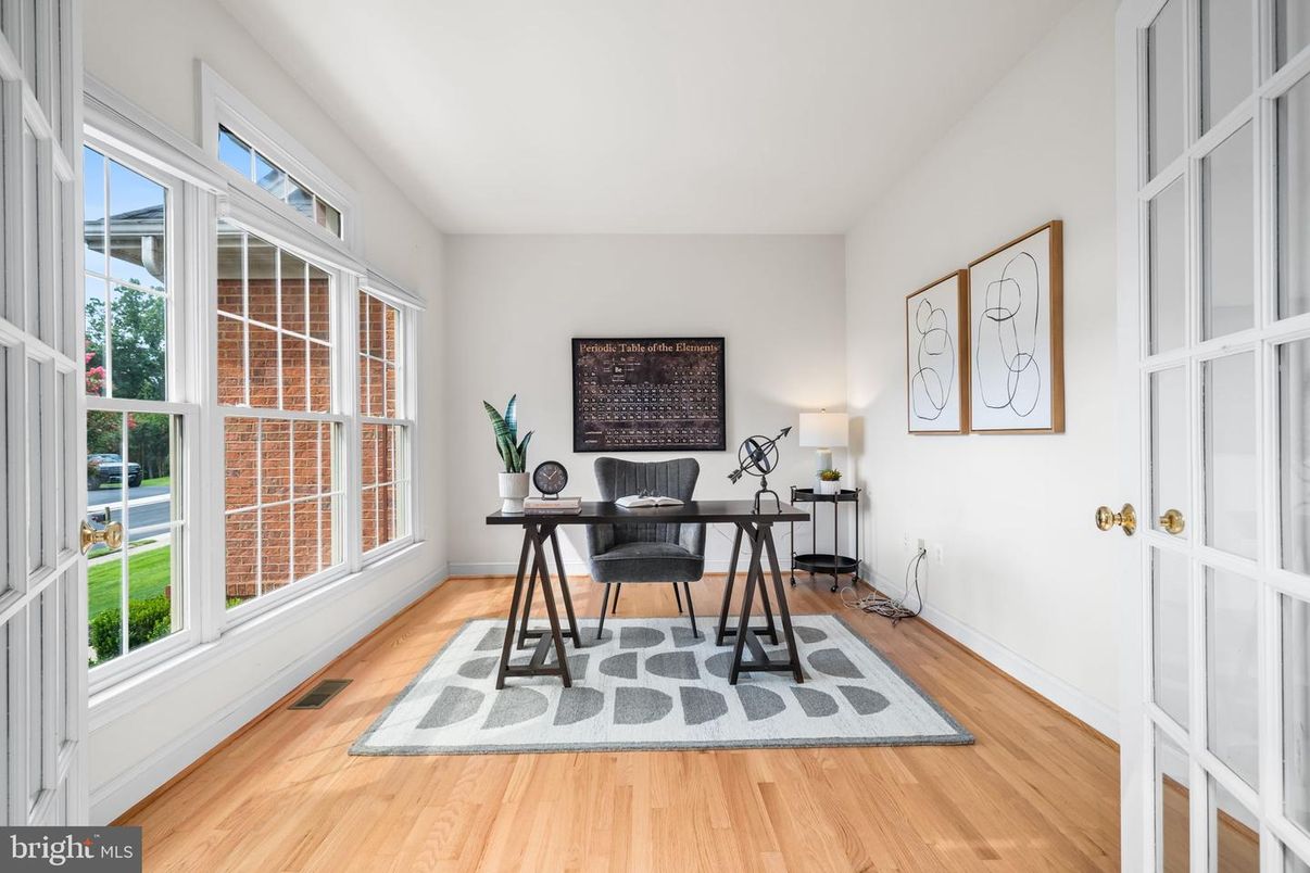 Home Office, Interior, Wood Texture Flooring
