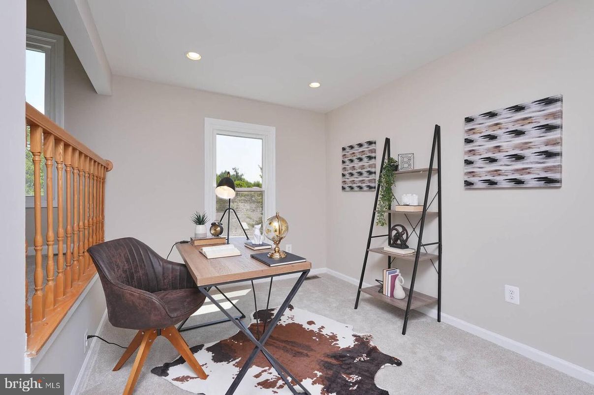 Home Office, Interior, Recessed Lighting