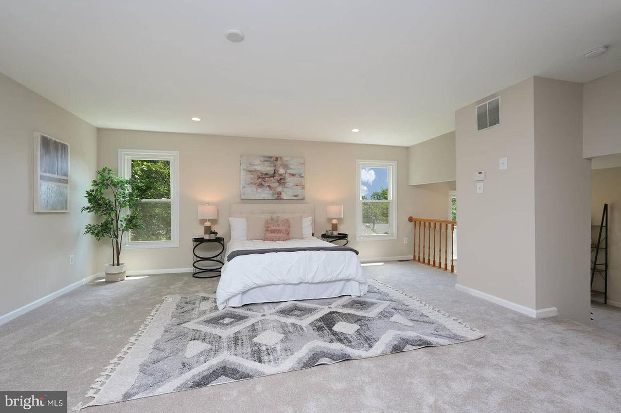 Bedroom, Interior, Recessed Lighting
