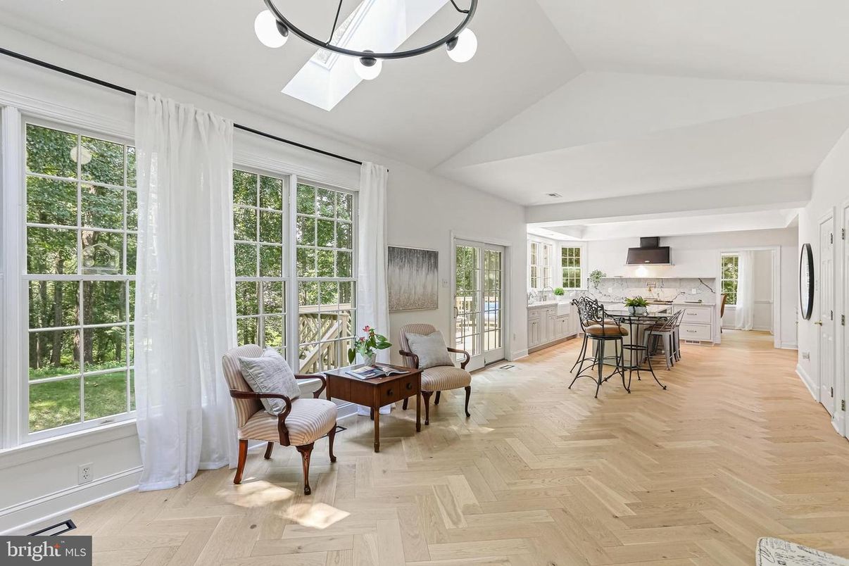 Interior, Kitchen, Wood Texture Flooring