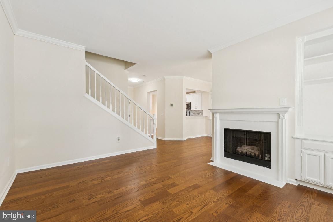 Empty room, Fireplace, Interior, Wood Texture Flooring