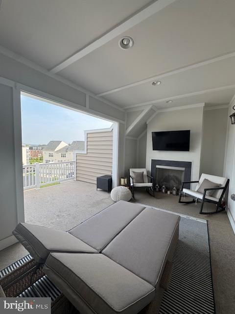Fireplace, Interior, Living room, Recessed Lighting