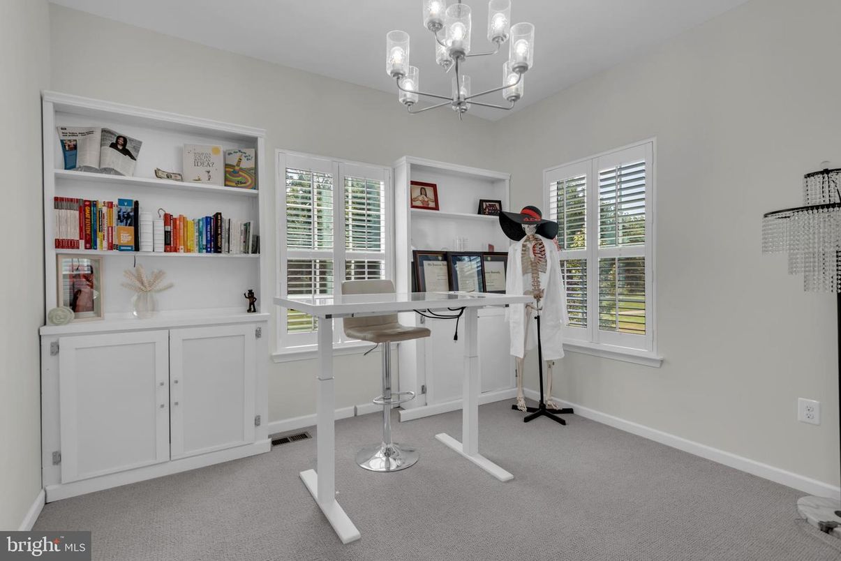 Chandelier, Home Office, Interior