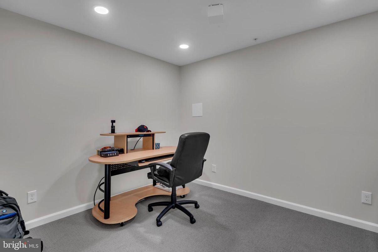 Home Office, Interior, Recessed Lighting
