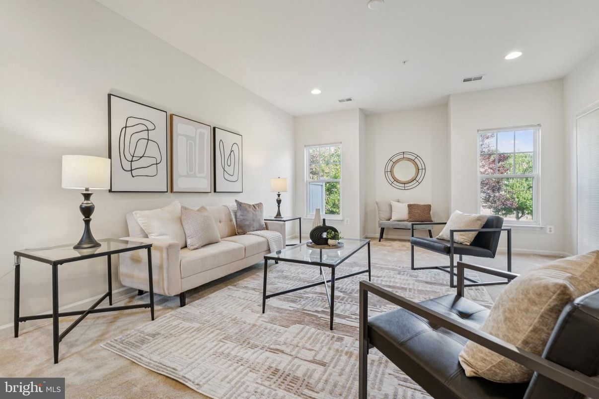 Interior, Living room, Recessed Lighting