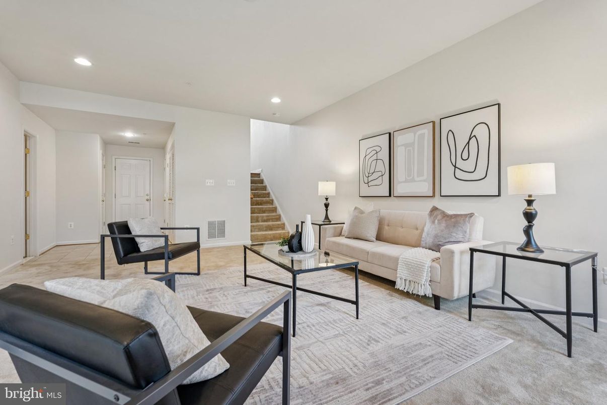 Interior, Living room, Recessed Lighting