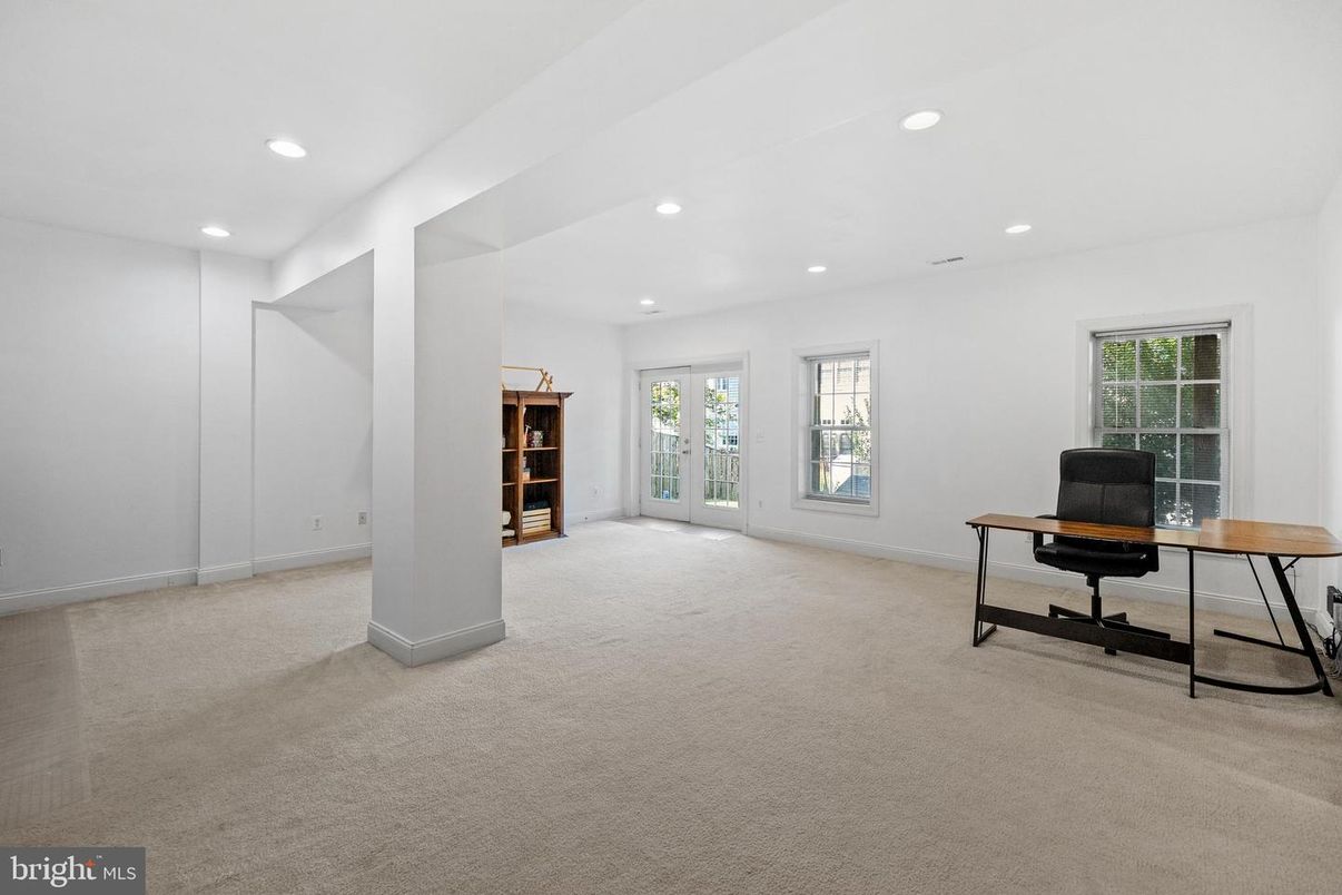 Home Office, Interior, Recessed Lighting