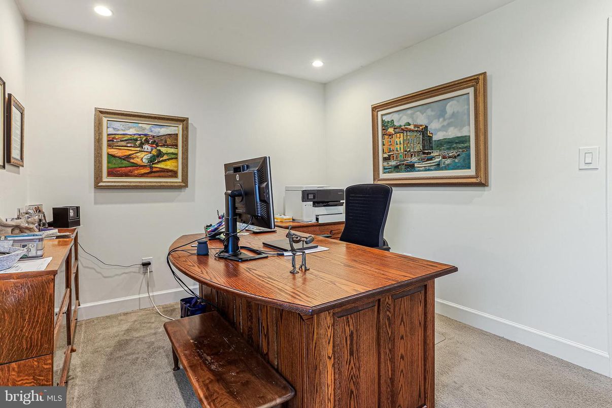 Home Office, Interior, Recessed Lighting