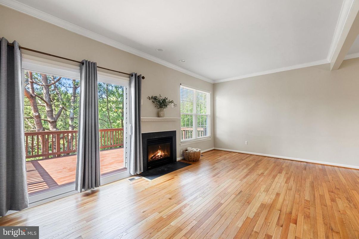 Empty room, Fireplace, Interior, Wood Texture Flooring