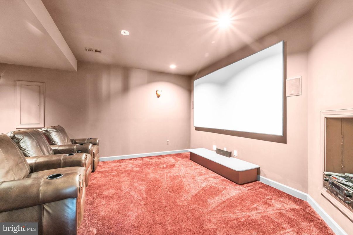 Home Theatre Room, Interior, Recessed Lighting, Theatre Room